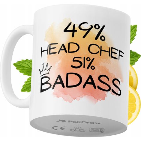 Lustige Tasse für den Chefkoch – Kaffee- oder Teebecher mit witzigem Textdesign – ideal für Geburtstage, Namenstage, Feiertage und besondere Anlässe. Hochwertige Tasse für Zuhause, Büro und Arbeit. Fa (1/5)