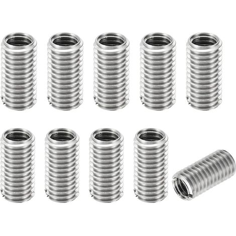 Lot de 10 inserts filetés M6 vers M4, douilles filetées en acier inoxydable de 15 mm, insert M6 vers M4, adaptateur fileté, écrou à visser, réduction de filetage (1/5)