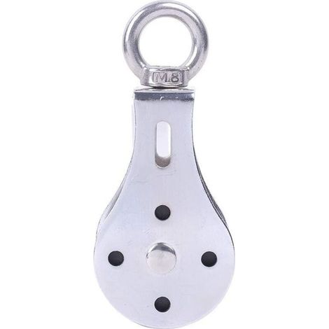 Silent Lifting Pulley 300 kg – Stainless Steel Swivel Ring for Strength Training and Fitness