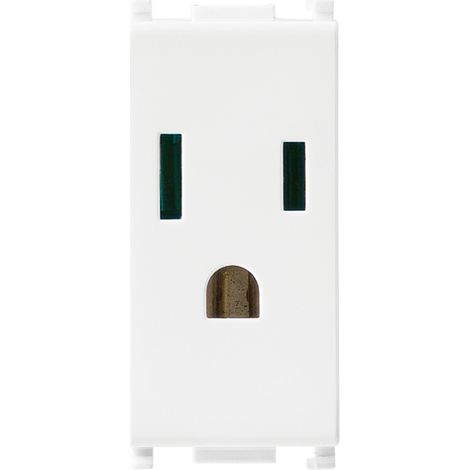 VIMAR - 14242 SICURY Steckdose 2P+T 15A USA+SASO weiß
