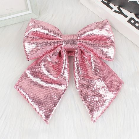 Bow - Sequin - 25 cm - Pour Décoration De Sapin De Noël, Guirlande, Couronne, Cadeau Ou Intérieur - 1 Pièce (1/4)