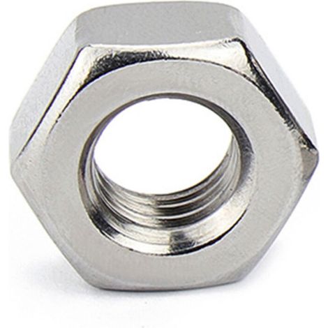 Écrous hexagonaux, écrou hexagonal M6 en acier inoxydable 304, 20 pièces (1/4)