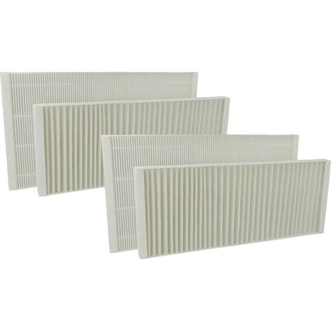 vhbw Air Filter Set compatible with Viessmann Vitovent 300-F Ventilation Devices - G4 / F7 4-Part Kit White