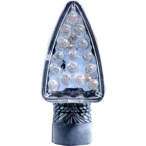Intermitentes LED Oxford Arrow Carbon CE (2 unidades) con resistencias para motocicleta