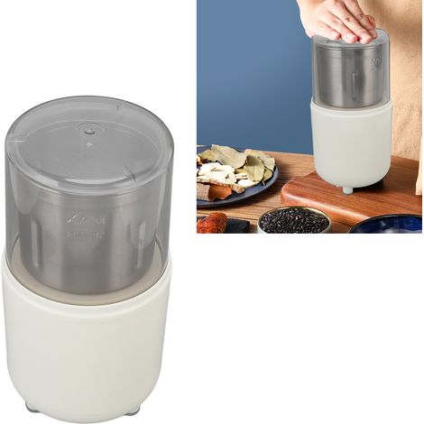 Petit moulin à café domestique en acier inoxydable, idéal pour moudre le café, les céréales et autres aliments secs. Norme européenne 250 V. (1/5)