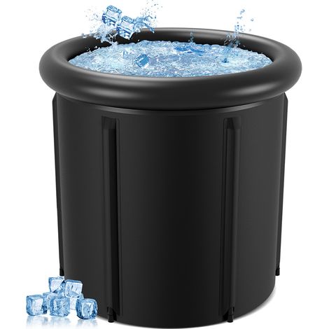 Wolketon Spa hinchable Baño de hielo 390 Litros Ø 85 x H78 cm Recuperación muscular Deportes (1/5)