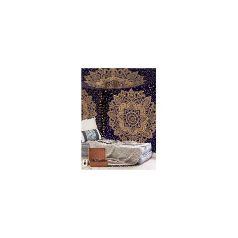 Mandala-Wandteppich aus Baumwolle – Boho-Tagesdecke/Wandteppich für Wohnzimmer, Heimdekoration (230 x 180 cm) – Crezuo