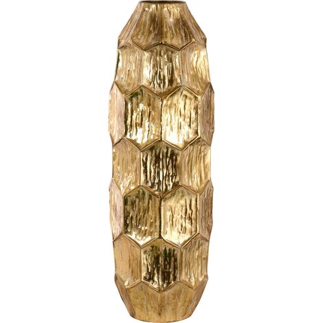ARPIMEX Vaso Natalizio 19,5 x 19,5 x 57,5 Cm Metallo Gold