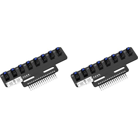 2 Stück 8-Kanal-Hochpräzisions-Infrarot-Linienverfolgungssensormodul mit Unterstützung für automatische Kalibrierung A (1/3)