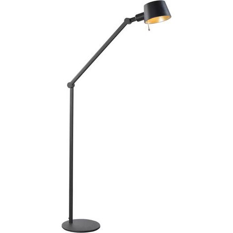 [NEUWERTIG] B-Ware Lucande Stehleuchte Silka Höhe 173 cm schwarz Metall Stehlampe Lampe Leuchte E27 (1/2)