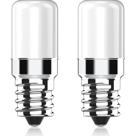 Ampoule LED Réfrigérateur E14, 2W équivalent à 20W Halogène Ampoules, Blanc Chaud 2700K, 170LM, Petit culot à vis E14 lampe LED pour Frigo, Lampe de Sel, Machine a Coudre, Lot de 2 (1/4)