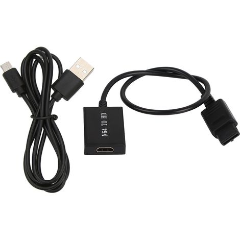 Adaptateur N64 vers HDMI, prise en charge 720P 1080P commutateur vidéo Full HD pour console N64 (1/5)