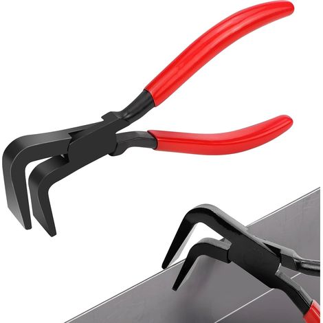 90°-Klappklemme für breite Bleche (60 mm) – Werkzeug zum Biegen und Glätten von Blechen – Rot