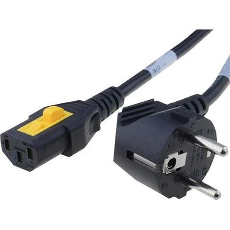 Cable alimentation angulaire vers C13 femelle 3m