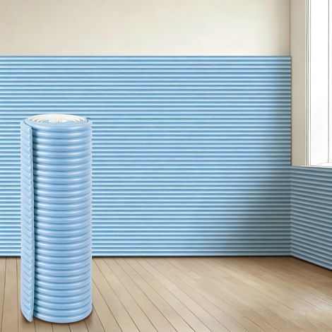 40 x 200cm Soft, Highly Elastic Crib Edge Protector, Reinforced Table Edge Protector, Cot Bumper (1 Roll, Blue)
