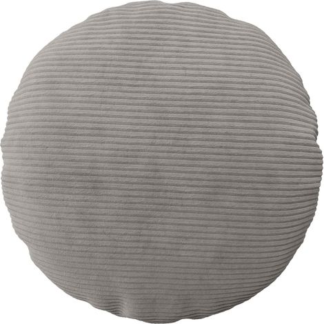 vidaXL Funda de almohada 2 pcs HEERLEN Gris Claro Ø 40 cm pana (1/2)