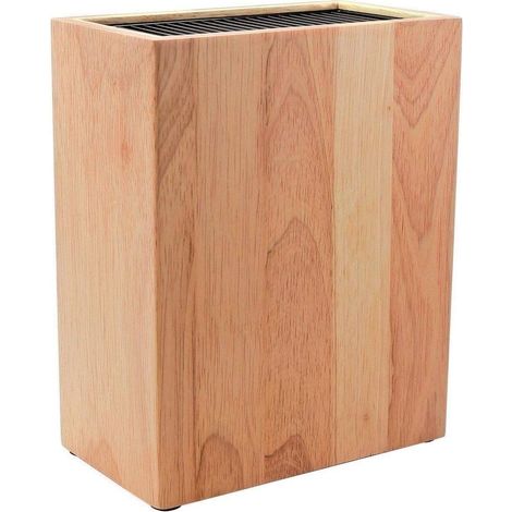 Bloc Couteaux Universel en Bois de l’Hévéa et Plastique, 20 Fentes (1/3)