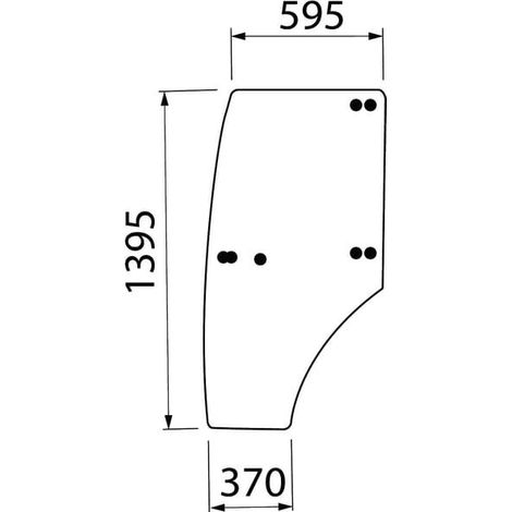 Vitre de porte complète CARRARO ER387925N