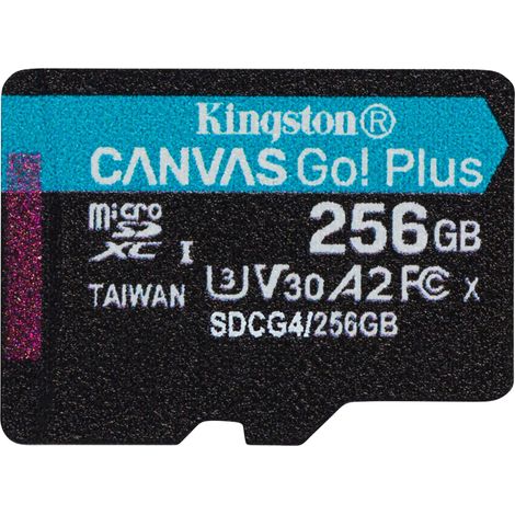 Carte MicroSDXC Kingston Canvas Go Plus 256GB