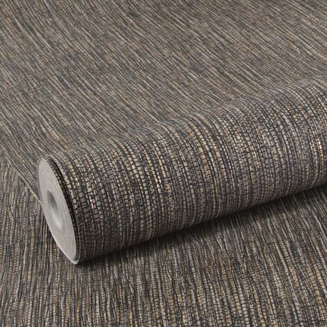 Sublime Vliestapete Grass Braun/Gold (1/4)