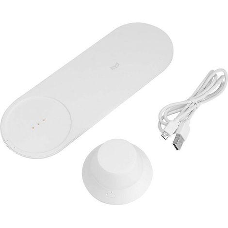 Lampe de chevet magnétique LED compatible avec chargeur sans fil à charge rapide USB (1/5)