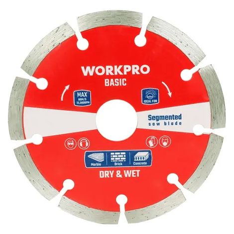 Disque Diamant Turbo Workpro Coupe Rapide Et Polyvalente Pour Matériaux Durs. - Workpro
