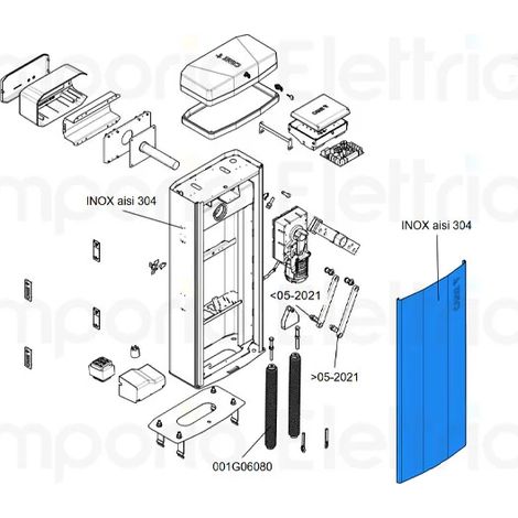 came pièce détachée porte boîte gt8 aisi 304 88003-0181