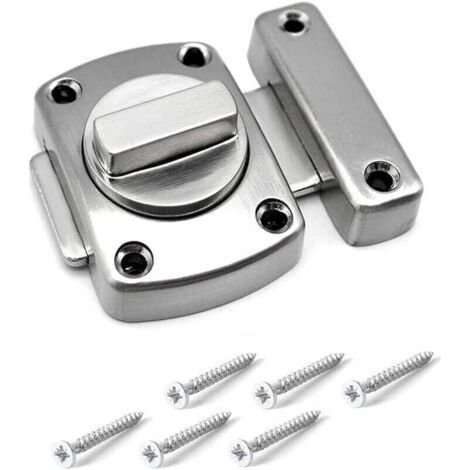 Turn Latch Latch/Door Latch/Latch Latch/Garden Door Latch/Brushed Stainless Steel Finish/Applicable to Various Doors-Silver (1/4)