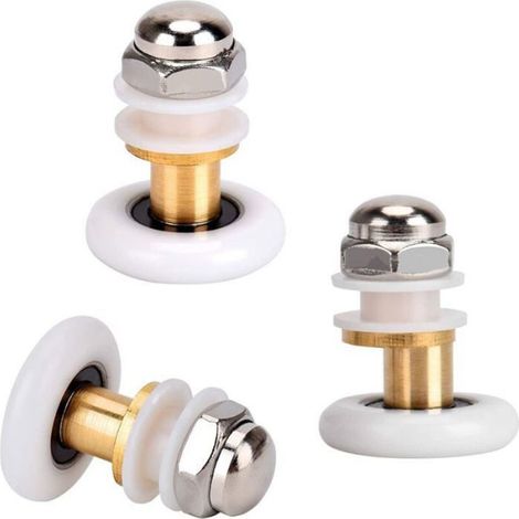 Roulette Porte Coulissante Douche Roulette Douche de rechange pour Rouleau 8 pièces 25mm (1/5)