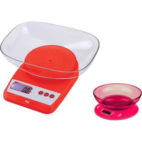 Bilancia da Cucina Digitale con piatto in abs Rossa pure max 5 kg