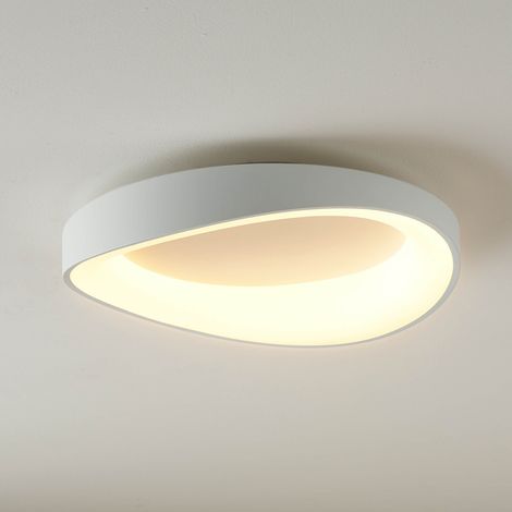 Kosilum – Plafonnier LED rond dimmable 50 cm – Design épuré blanc – Efficacité énergétique – Compatible variateur (1/5)