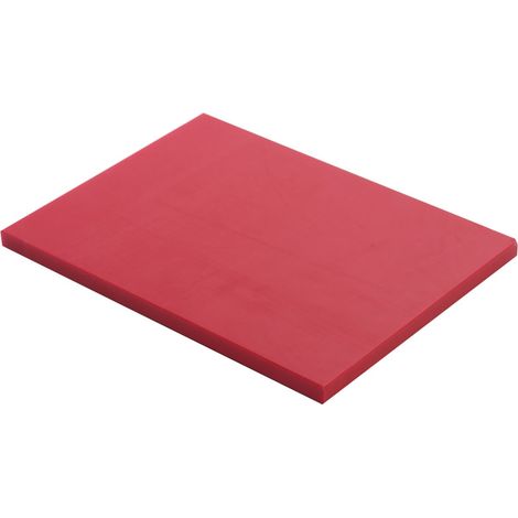 Planche à découper PEHD 500 Rouge 40x30x2 cm - Matériel CHR Pro