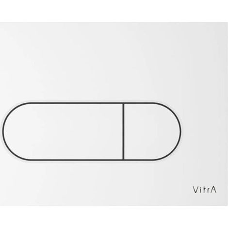 Vitra Root Round Zwei-Tasten-Auslöseplatte, Weiss Hochglanz (740-2200)