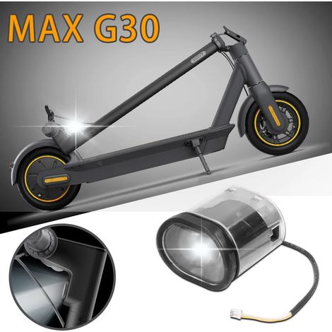 LED headlight for Ninebot MAX G30 G30D electric scooter handlebars