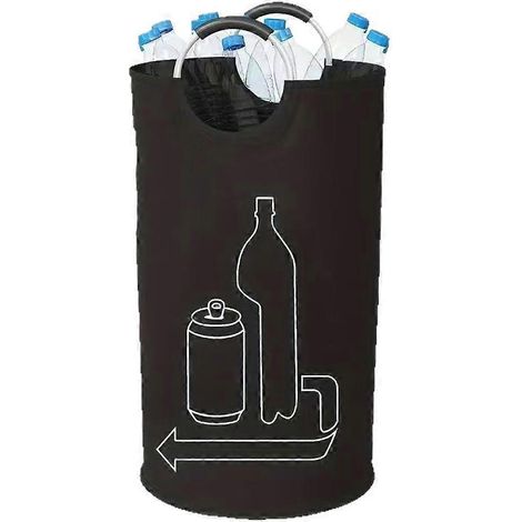 90L Waste eau bouteille rangement panier pliable grand Capacity linge panier Recycling Empty bouteille Tote sac (1/5)