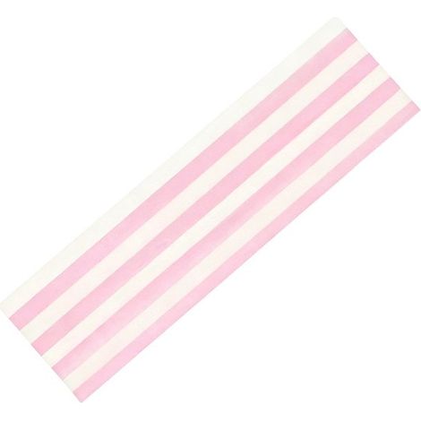 Diadema deportiva para mujer de color rosa y blanco a rayas, suave, elástica, transpirable y antideslizante. (1/5)