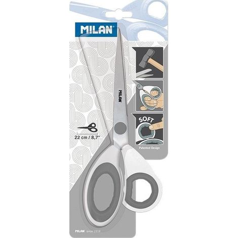 Büroschere 22cm weiß MILAN