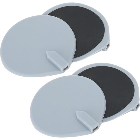 Lot de 2 électrodes rondes 85mm pour machine TENS massage, coussinets adhésifs réutilisables, thérapie électrique minceur et relaxation musculaire (1/5)