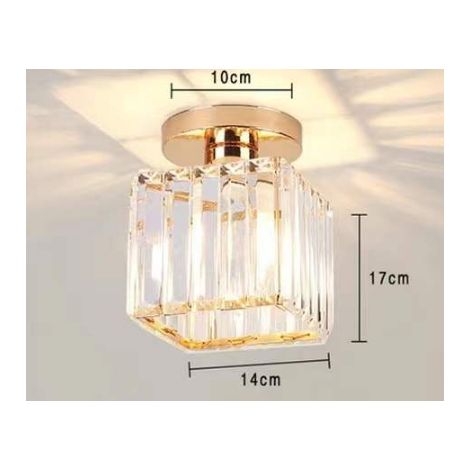 Geometrische Wandlampe aus Schmiedeeisen für Wohnzimmer, Küche, Loft, Esszimmer, Café (ohne Glühbirne), E27 quadratisches goldweißes Licht
