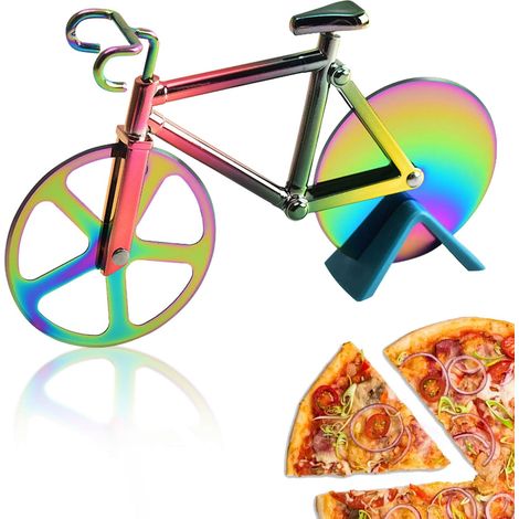 Roulette à Pizza Vélo, Couteau à Pizza Antiadhésif de Vélo, Convient pour Couper la Pizza (1/5)
