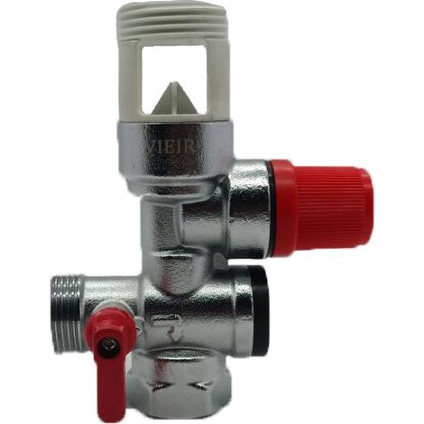 Adecuado para calentadores de agua, con válvula de alivio de presión de seguridad, válvula de escape de latón.