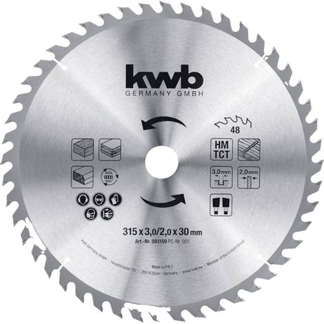 kwb 593159 Lama circolare 315 x 30 mm 1 pz. (1/3)