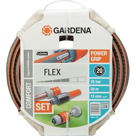 Gardena 18.034-20 Comfort Flex Tubo Grigio / Arancione Di Plastica 30 X 30 X 30 Cm
