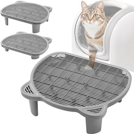 Katzentoilette Auffangmatte, automatische Katzentoilette Auffangmatte, Katzenstreu-Sammelleiter, speziell für ältere Katzen oder Kätzchen geeignet, Auffangrampe