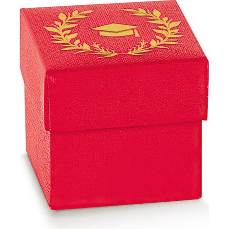 Scotton Scatola Portaconfetti 50 x 50 x 50 Mm Alloro Dorato 10 Pz