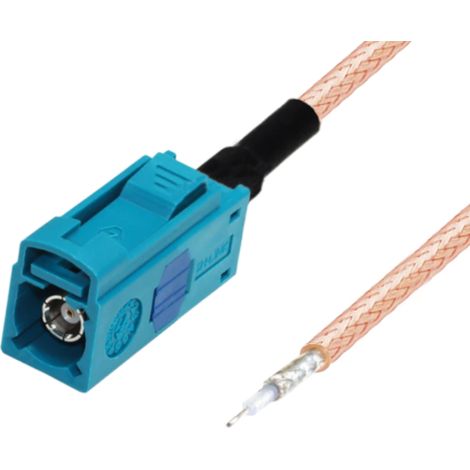 Conector de soldadura tipo pigtail fakra Z RG316 de 50 cm
