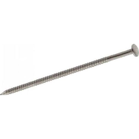 Pointe Annelée en Vrac Tête Bombée Inox A4 - 25/28x60 mm en Seau de 5 kg - D-Work (1/5)
