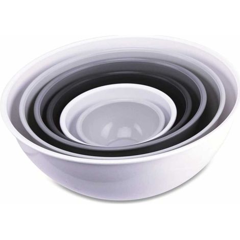 Set 6 Ciotole Insalatiere Contenitori Alimenti Cuciina in Plastica Multiuso