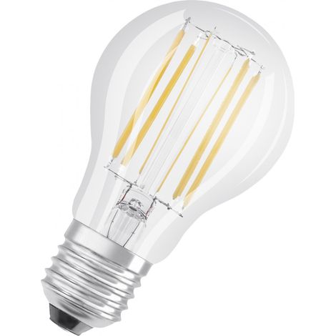 LED-Glühbirne Klarglas Standard E27, 7.5W, warmweiß. (1/5)