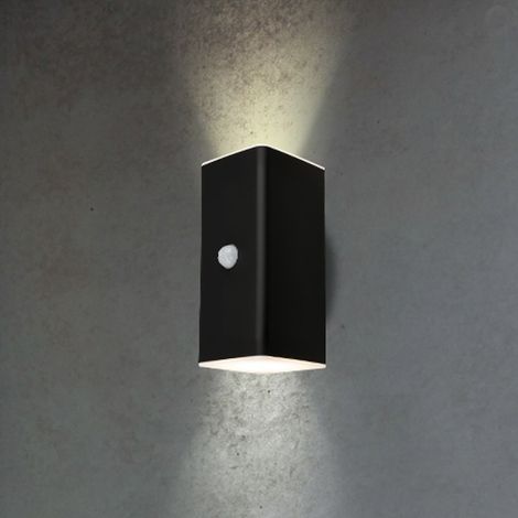 [GEBRAUCHT] Briloner Led Akku Außenwandleuchte 3788015 Schwarz, Sensor Up/Down Wandlampe37 B-Ware (1/2)